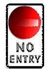 no entry